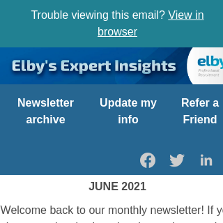Welcome to Elby's Expert Insights! Tips for Canada's Top Finance, Accounting and Executive Professionals and Companies